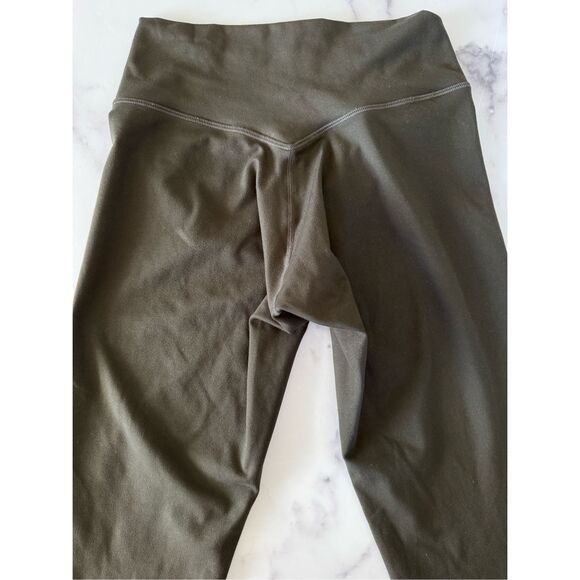Oneractive timeless high-waisted leggings khaki taupe women's medium regular len - Picture 6 of 6